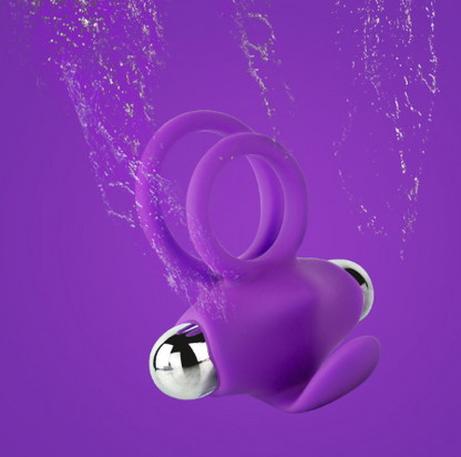 Rabbit ears ring purple variant